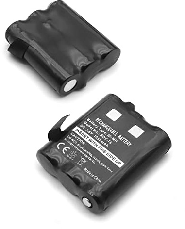 2X Batteries de Rechange pour Radio Motorola TLKR T92 H2O T82 Extreme T62 | pour Extreme T605 H2O T800 Walkie Talkie, PMNN4477AR 1532 PMR446, 1650mAh 3.6V AA, Rechargeable Ni-MH