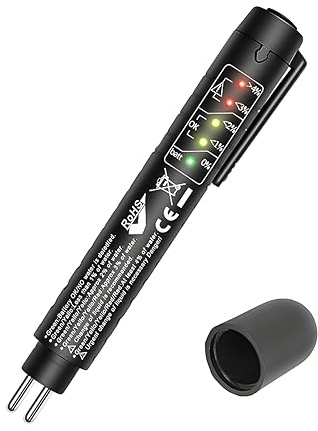 Stylo testeur de liquide de frein, outil de test de diagnostic de frein automatique avec 5 indicateurs LED, analyseur d'humidité de liquide hydraulique, accessoires de voiture, pour liquide de frein