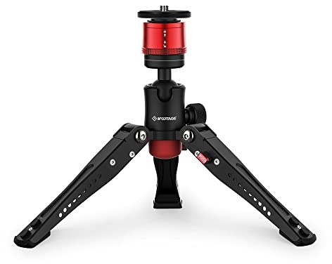 IFOOTAGE Monopod Base Cobra 3 Base, Aluminum Desktop Mini Tripod for Camera, Tabletop Small Tripod with 1/4 & 3/8 Screws for Sony, Nikon, Canon DSLR Cameras, Payload 17.64lbs