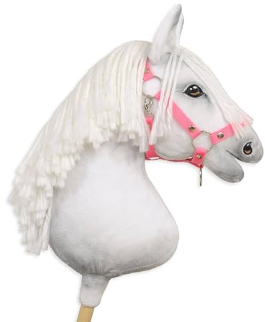 Verstellbares Halfter für Hobby Horse A3. Set ohne Pferd. Rosa.