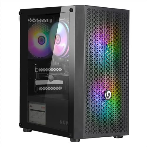 Nuwo Pc Gaming Fisso i5 Cpu fino a 3.8GHz, Ram 16GB, GT 1030 4GB, SSD 480GB, WiFi USB Incluso, Windows 11 Pro, Computer PC Desktop Home Office Gaming - Arcade