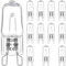 Paquete de 12 Bombillas Halógenas G9 40W 230V, Lámpara Halógena G9 Regulable 2800k Blanco Cálido, Resistente a 300 grados, Ideal para Hornos y Microondas