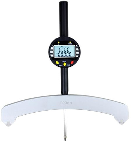 ExoticaBlend Digital Radius Gauge,High Accuracy Electronic Radius Indicator Tool,Measuring Radius 450 Mm - 2500 Mm,With 200mm Measuring Jaw,Radius Measurement Tool