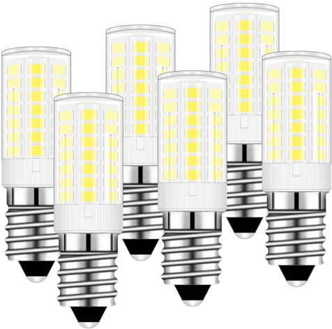 TRIJZHOU E14 LED Lampe 5W AC220-230V Kaltweiß 6000K 6er-Pack | nicht dimmbar, ersetzt 50W Glühlampe, für Schlafzimmer und Kronleuchter
