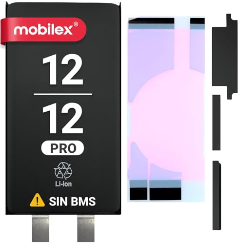 MOBILEX® Batterie Sans BMS pour iPhone 12/12 Pro | 2815mAh - Capacité Originale | Cellule Interne de Remplacement | OEM | Sans Câble Flex