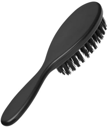 minkissy Haarbürste für Männer Bartbürste Schnurrbartbürste Ölkämm Pflegebürste Ergonomischer Griff Haarschonend Leicht zu Transportieren Vielseitig Einsetzbar für Unterwegs