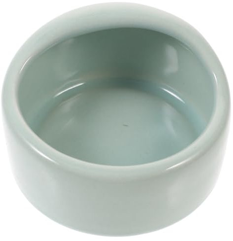 Levemolo Ceramic Hamster Bowl Blue Small Anti-tilt Pet Feeding Dish Chew Resistant Food Bowl for Gerbil and Hamsters