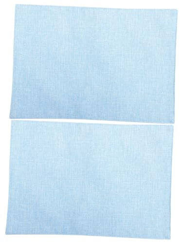 PRETYZOOM 2 Piezas Mantel Individual Placas de Cargador Estera de Mesa de Comedor tapete de Cocina vajilla manteles de Mesa muleton para Mesa manteles de Cocina Mantel Decorativo linaza