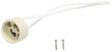 GU10 Sockel 220V 230V 10 x GU 10 mit 15CM Kabel, Keramik Lampenfassung GU10 Fitting für LED Spotlights und Halogen Lampen