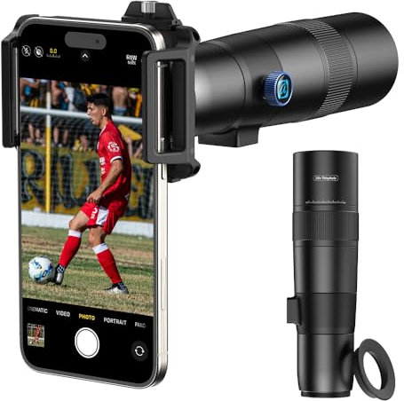 Apexel 30X Super Téléobjectif, Focale de 720mm, Capture Professionnelle et Artistique pour la Faune, Le Sport, Les Concerts