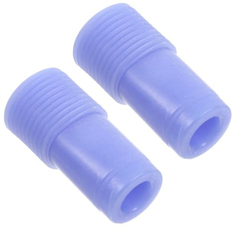 FRCOLOR 2pcs Threaded Head Adapter for Rod Mop Broom Brush Extension Pole Repair Tip Thread Connector for Broom Handle Suitable for Metal Rod