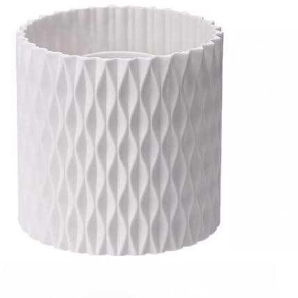 Rotating Makeup Brush Storage Tube Cosmetic Box Desktop Pen Holder Lipstick Eyeshadow Rack Bucket Organizer (White)