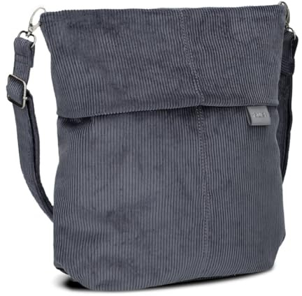 Zwei Damen Handtasche Mademoiselle.M M12 Umhängetasche 7 Liter Crossbody Bag, Schultertasche in DIN-A4-Größe, Schlüsselring, Geheimfach, inkl. extra kurzen, abnehmbaren Schultergurt