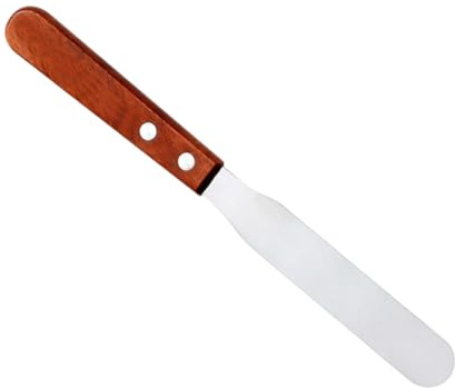 VICASKY Spatola Per Depilazione Manico in Legno e Acciaio Inox Raschietto Per Ceretta Applicatore Di Cera Strumento Multifunzione Per Uso Professionale e Casalingo