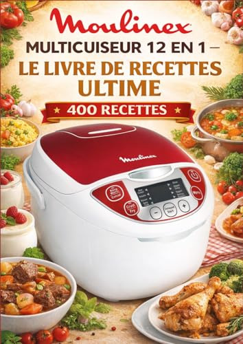 Moulinex MULTICUISEUR 12 EN 1 LE LIVRE DE RECETTES ULTIME 400 RECETTES
