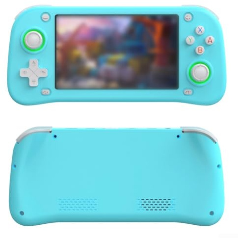 Console di gioco portatile XF43, Open-Source 4,3 HD IPS Display portatile retrò, per console TV ARCADE Home per appassionati di giochi classici (128G blu)