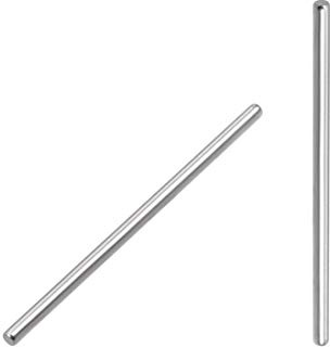sourcing map 100Stk Passstift Stift Unterstützung Silberton 2mm x 45mm | 304 Edelstahl