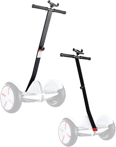 ToLanbbt Scooter Handle Adjustable Handlebar for Segway Ninebot Mini PRO with Phone Mount, Release Knee Pressure Hand Lever Control (Black)
