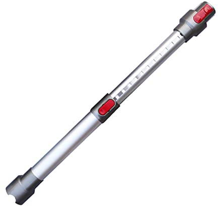 LRFDRESS Verstellbares Verlängerungsrohr Teleskoprohr für Dyson V7 V8 V10 V11 SV10 SV11 Akku-Staubsauger Ersatz (1 Stück silbernes verstellbares Teleskoprohr)
