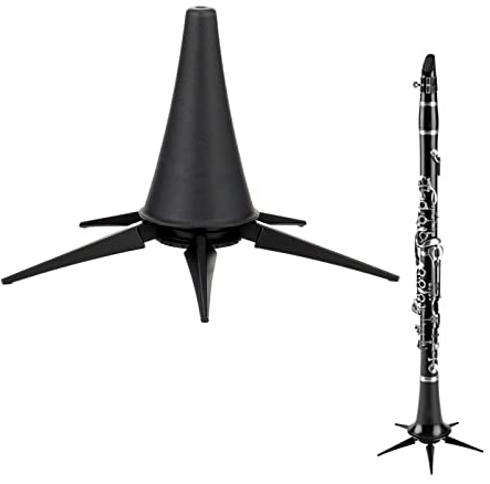 AUTOECHO Tragbarer Klarinettenständer - Professioneller Faltbarer Halter mit 5 Beinen, passend für A- und B-Klarinetten | Professioneller Klarinettenhalter für A- und B-Klarinetten. Einfach