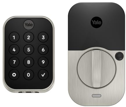 Yale Security Assure Lock 2, Schlüsselloses Tastenfeld mit Bluetooth, Satin-Nickel