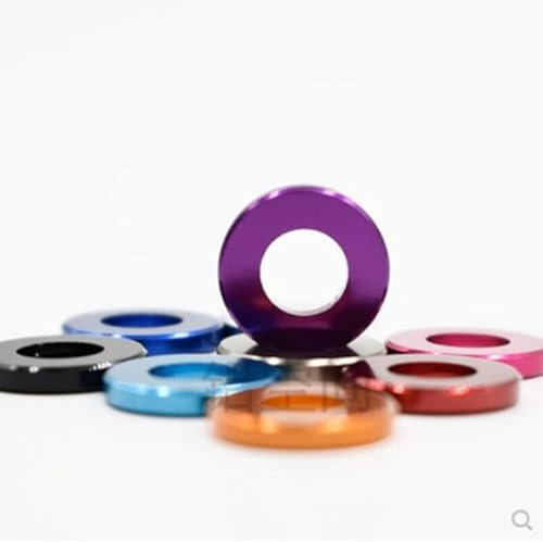 5-10 teile/los M3 M4 M5 M6 M8 M10 Eloxierte Corlorful Aluminium Flachdichtungsscheibe für RC teil-M3X6X3 10 STÜCKE, rosa