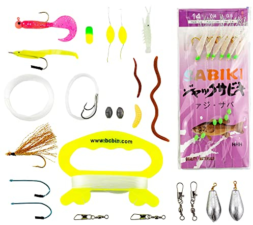 FAR-OUT Survival Angelset - Outdoor Bushcraft Mini Fishing Kit - Kompaktes Überlebens Angel Kit