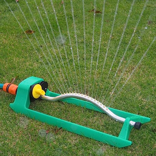 Irrigatore per prato, irrigatore da giardino oscillante con 18 ugelli, strumento di irrigazione per tubo connettore per prato, serra