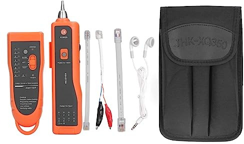 Buscador De Cables Multifuncional, Juego De Buscador De Cables Inalámbrico Con Auricular Localizador De Línea De Red LAN RJ11 RJ45 Probador De Cable De Teléfono