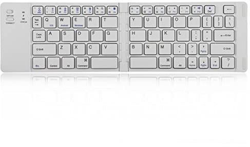 Clavier Pliable Clavier 18 × 12 × 4 Clavier Sans Fil Pliable Magnétique Portable pour Ios