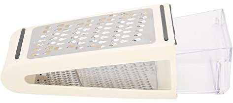 Grattugia Doppia, Contenitore Grattugia in ABS Materiale PS 22x13,5x8,5 Cm 8,7x5,3x3,3 Pollici Scatola per Alimenti per con Lato Rimovibile
