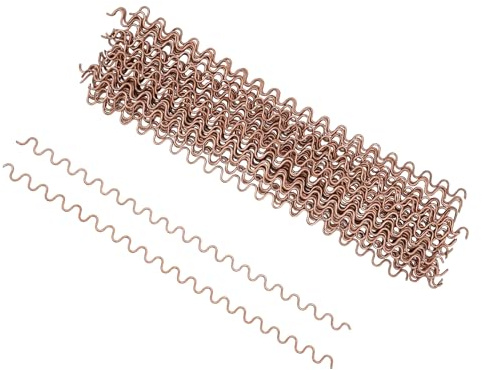 Dent Puller gewellte Schweißdrähte, Rose Gold, 50 Stück - Kfz-Reparatur hohe Härte modernes Design - 2mm Durchmesser 33cm Länge - Ideal für Automobilbleche Verkupfert