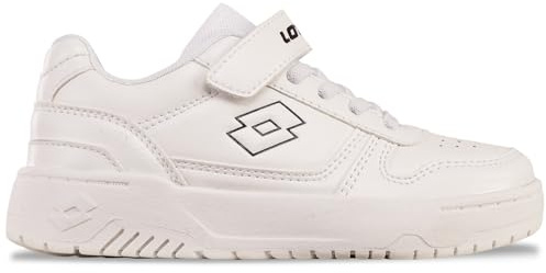 Lotto GROOVN OC K Sneaker, Bianco Nero, 30 EU