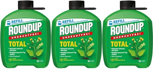 3 X 5L Roundup®Unkrautfrei Total