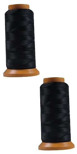HANABASS 2stücke Bogenschnur Schutzfaden Dicke Polyester Sehnengarn Schwarz Hochfeste Bogenzubehör Für Präzises Bogenschießen Für Individuelle Anpassungen Und Langlebige Anwendungen