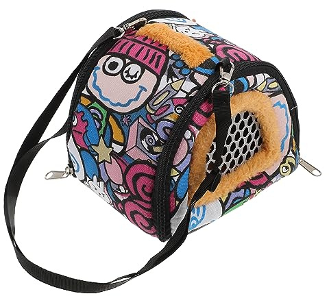 BESPORTBLE Hamster Tragetasche Kleintier Rucksack Atmungsaktiv mit Sichtfenster für Outdoor Reisen Spaziergänge Kleinmeerschweinchen Kaninchen Igel