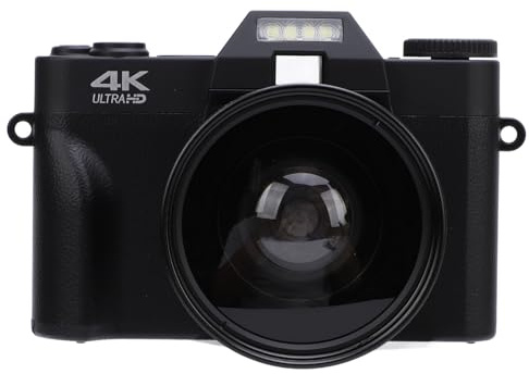 Tonysa Videocamera 4K da 56 MP per Fotografia, Touchscreen IPS da 3 Pollici, Zoom Digitale 16X, Supporto Trasmissione Wireless WiFi, Colori Realistici e Dettagli Ricchi, Webcam per Chat
