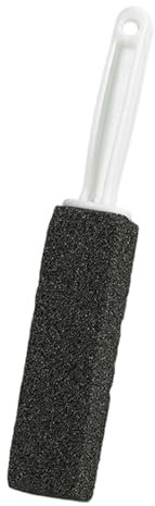 Bodhi2000 Herramienta de limpieza de piedra pómez, cepillo de inodoro apto para mascotas, manchas de agua dura, eliminación de depósitos de calcio, mango largo, mango ergonómico, ecológico, color