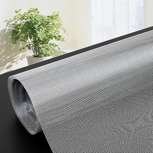 Moustiquaire en maille pollen 1,2 x 9,5 m à découper sur mesure pour portes, fenêtres, terrasses, grises