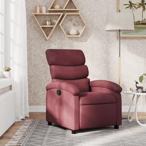 Xichuzi Relaxsessel Weinrot Stoff, Relaxsessel, Fernsehsessel, Kinosessel, Gaming Couch - 371692