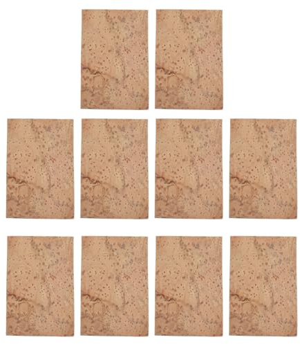 10 Fogli di Sughero di Sassofono, Realizzati per flessibilità e Prestazioni di Sigillatura, con Schiena Autoadesiva, Set di Sostituzione per Alto, Tenore e Sassofono Soprano