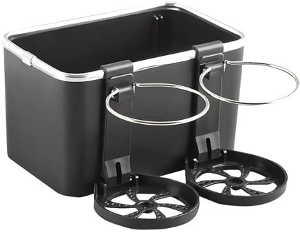 STFALI Auto Getränkehalter, Auto Organizer Mittelkonsole, Flaschenhalter Auto, Kann Gewebe für die Kreditkarte für Wasserflaschen mit Mobiltelefonen halten(Hellschwarz)