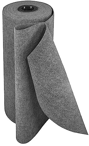 OLIVO.shop Passatoia per Eventi, Rotolo Tappeto Nuziale, Sfilate, 1x12 MT | Passatoia per Matrimonio, cerimonie, fiere, babyshower, battesimi, sfilate, galà, antiscivolo, varie misure, ROMOQU GRIGIO