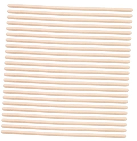 Bastoncini di Legno 100 Pezzi Bordo Arrotondato, per Ceretta | Ceretta e Modellatura Sopracciglia, Legno Color Kaki, Uso Versatile e Comodo, Confezione da 100 Pezzi