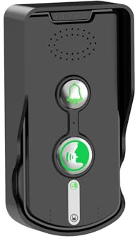 YWBL-WH Interphone sans Fil avec Sonnette, Communication Vocale Bidirectionnelle, Longue Portée (500 m), Batterie Rechargeable, pour la Maison ou le Bureau, Compatible avec Plusieurs (BLACK)