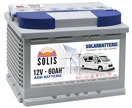 AGM Solarbatterie 60AH Boots Wohnmobil Solar Versorgungs Batterie
