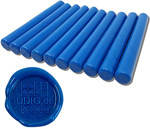 Siegelwachs 11 mm für Heißklebepistole 10 cm 100 gr. (mittelblau)