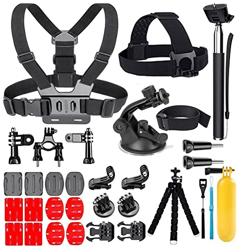 YEHOLDING 25 in 1 Accessories for Gopro Action Camera for GoPro Hero 13 12 11 10 9 8 Max 7 6 5 4 3 SJ4000 and Other Sports Cameras