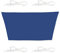 Relaxdays Tenda a Vela Trapezoidale, Impermeabile, Anti UV, Corde Supporto Terrazza Giardino, 3 x 4 x 2 x 2 m, Blu Scuro