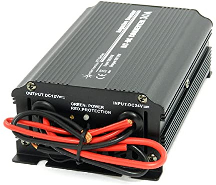 solartronics Convertitore di tensione da 24 V DC a 12 V DC 30 A 360 W Negative Booster Convertitore